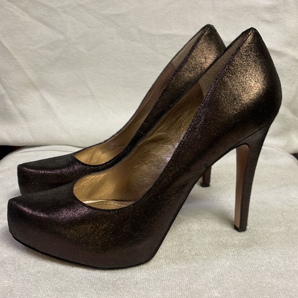BCBGeneration Platform Stiletto Bronze Size 7 - Picture 4 of 10